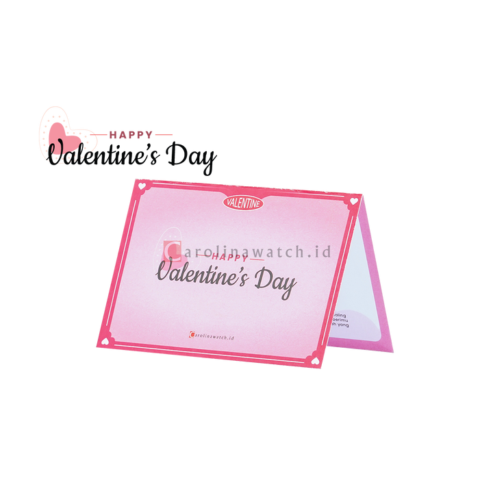 Kartu Ucapan / Greeting Card CAROLINAWATCH.ID (Happy Valentine)