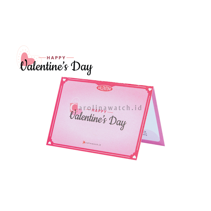 Kartu Ucapan / Greeting Card CAROLINAWATCH.ID (Happy Valentine)