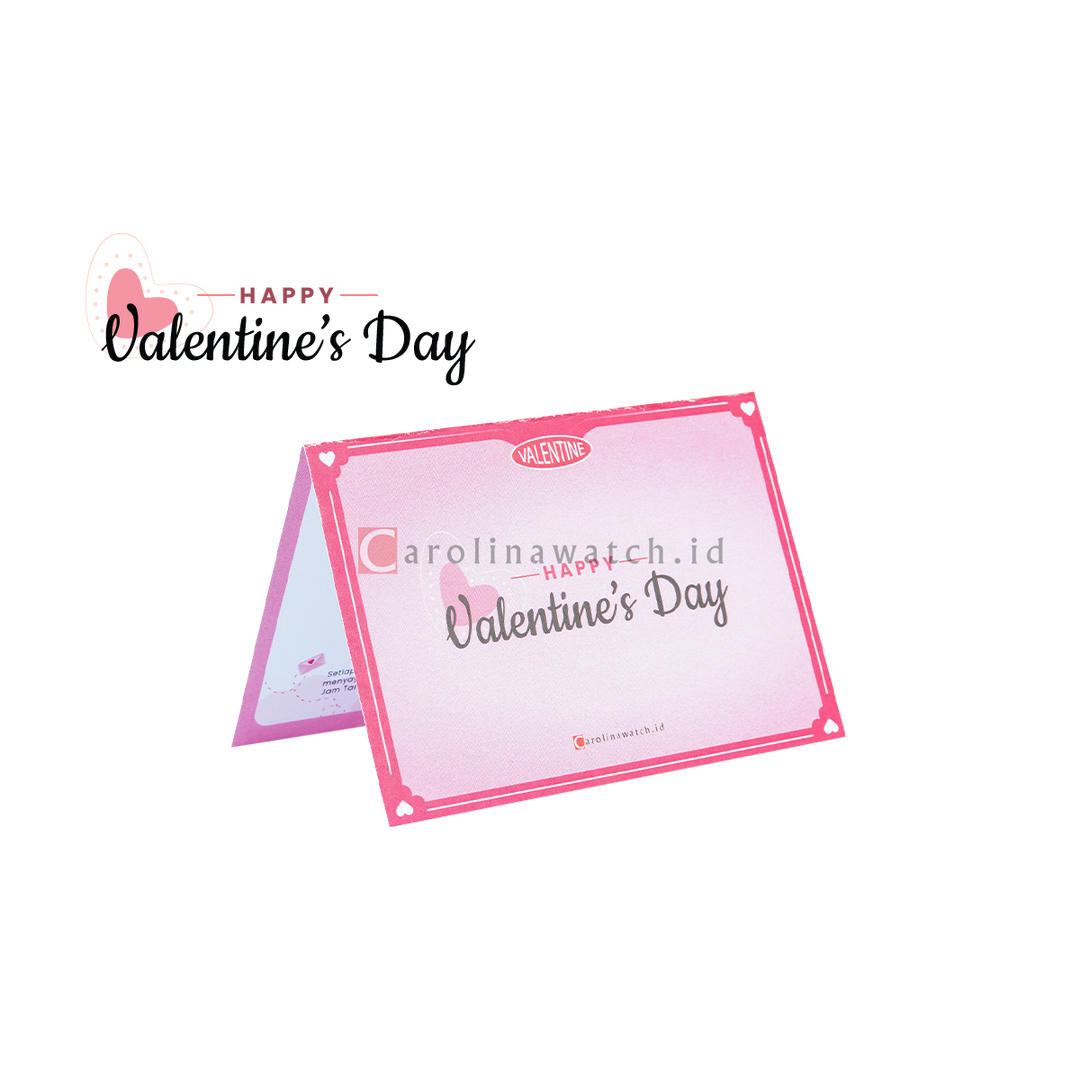 Kartu Ucapan / Greeting Card CAROLINAWATCH.ID (Happy Valentine)