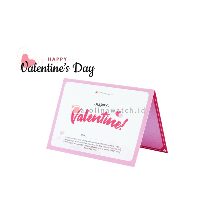 Kartu Ucapan / Greeting Card CAROLINAWATCH.ID (Happy Valentine)