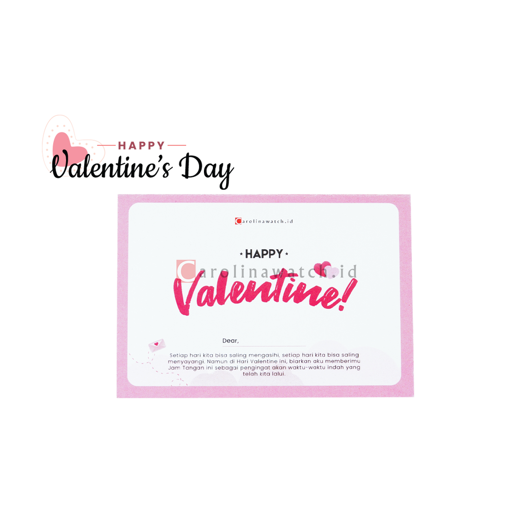 Kartu Ucapan / Greeting Card CAROLINAWATCH.ID (Happy Valentine)