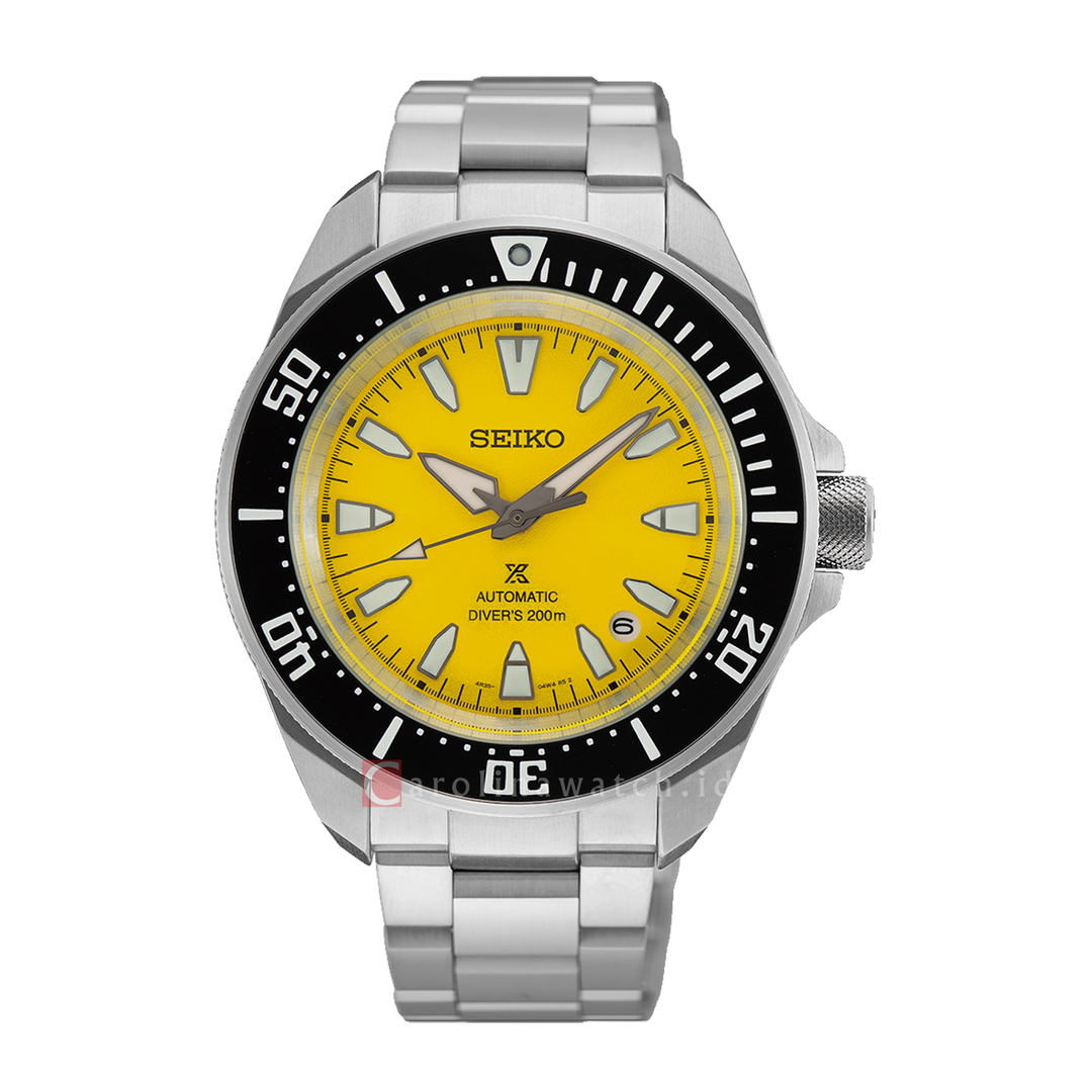 Jam Tangan Seiko Prospex Sea HBB003K1 Diver’s Shog-Urai Asia Pacific Men Yellow Dial Stainless Steel Strap Limited Edition
