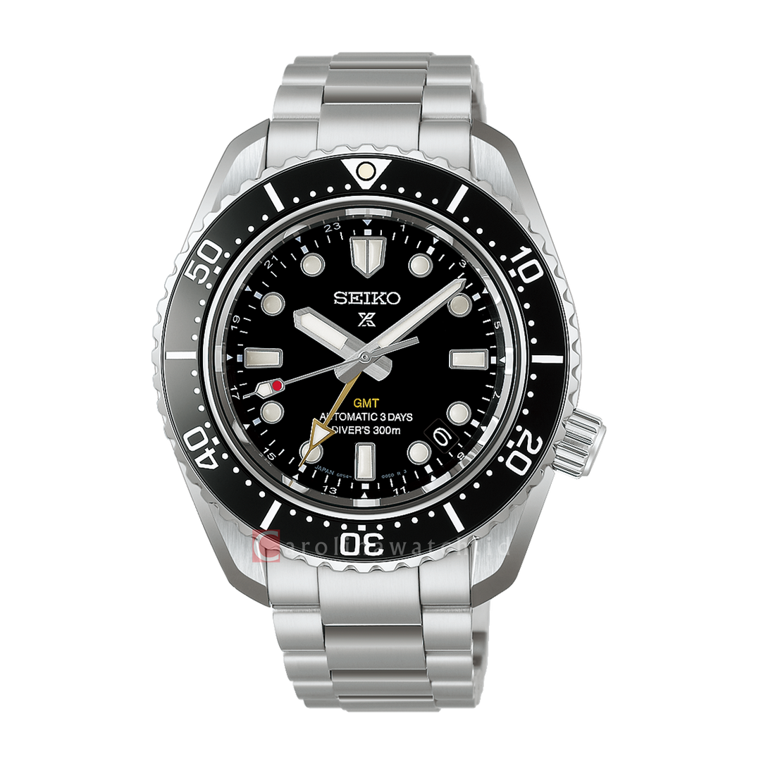 Jam Tangan Seiko Prospex Sea HBC002J1 Automatic Men Black Dial Stainless Steel Strap