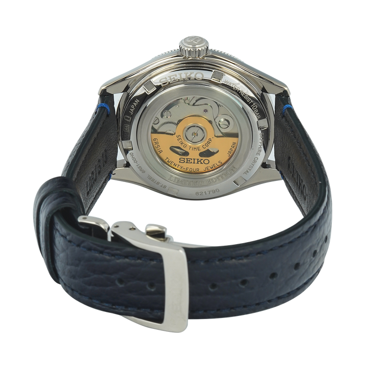 Jam Tangan Seiko Presage Classic Series HCC004J1 145th Anniversary Men Silver Dial Cow Leather Strap Limited Edition