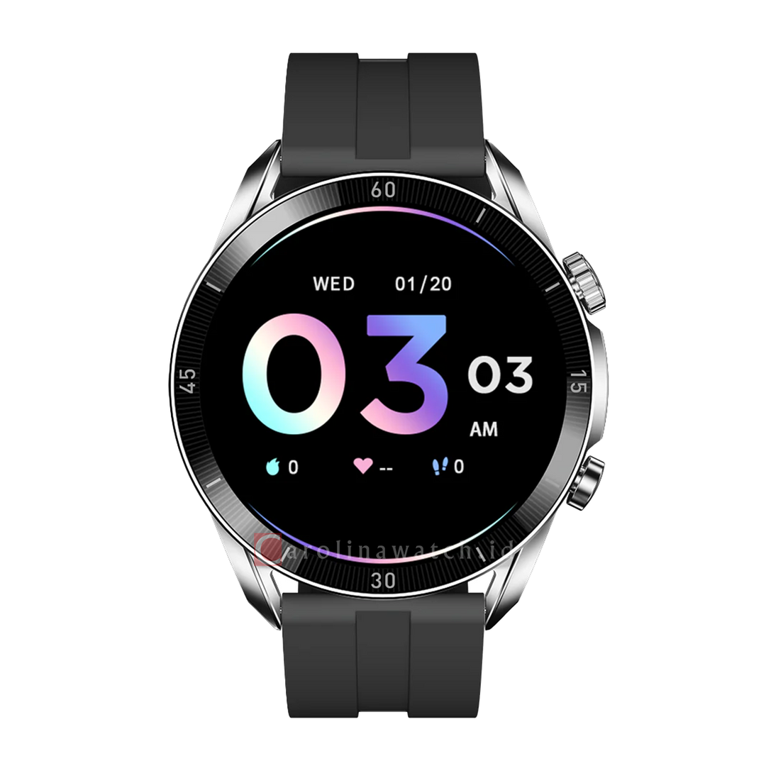 Jam Tangan IGear Onyx IGON01 Unisex Innovation Smartwatch Sport Adventure And Lifestyle Black Sillicon Band