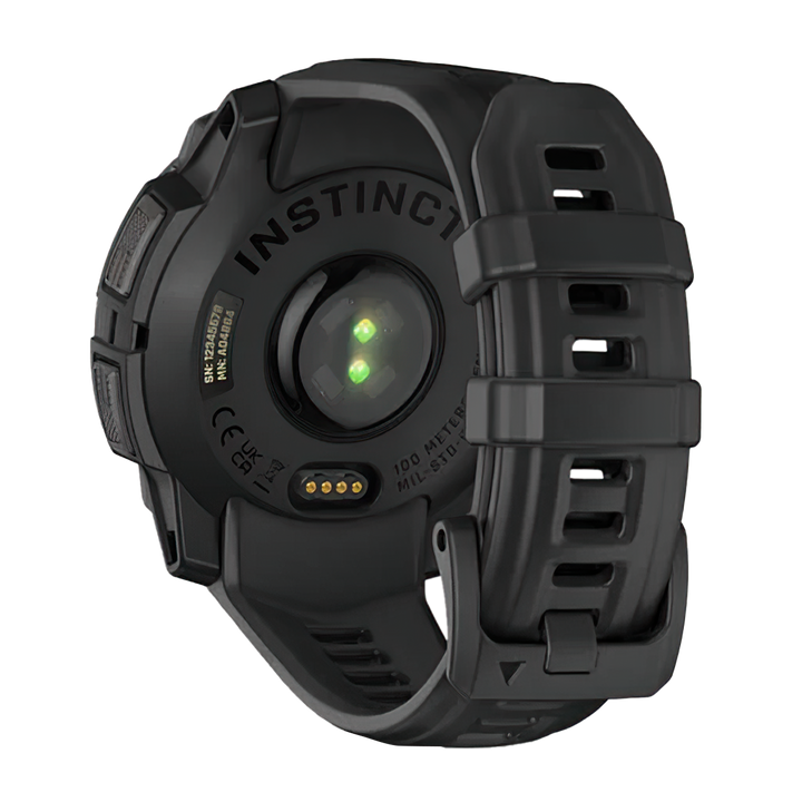 Jam Tangan Garmin Instinct 3 INSTINCT345MMOLEDBLACKWBLK Unisex Rugged GPS Watch with AMOLED Display Black with Black Band