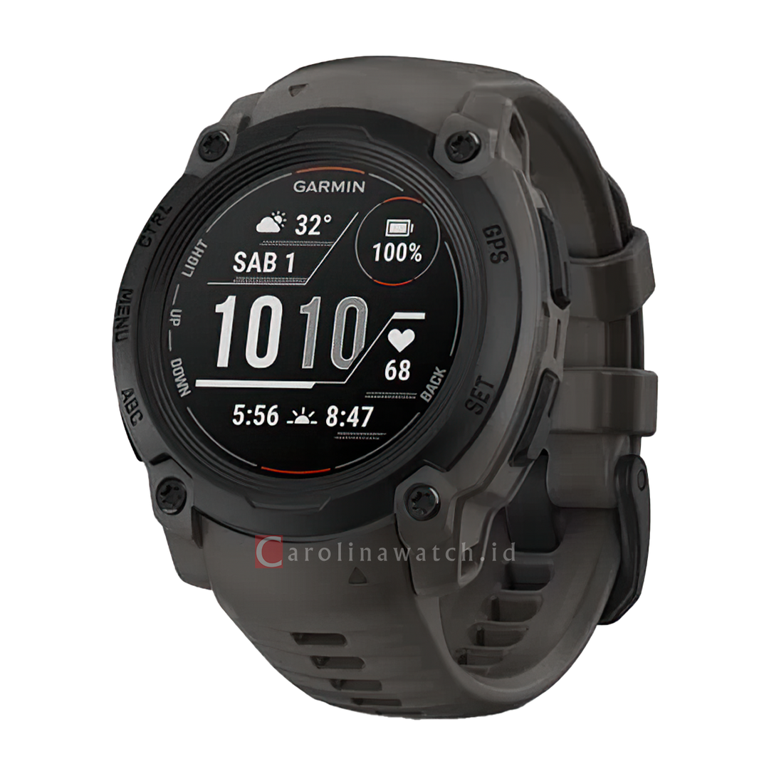 Jam Tangan Garmin Instinct E INSTINCTE40MMBLACKWCHARCOAL Unisex Rugged GPS Watch Black with Charcoal Band