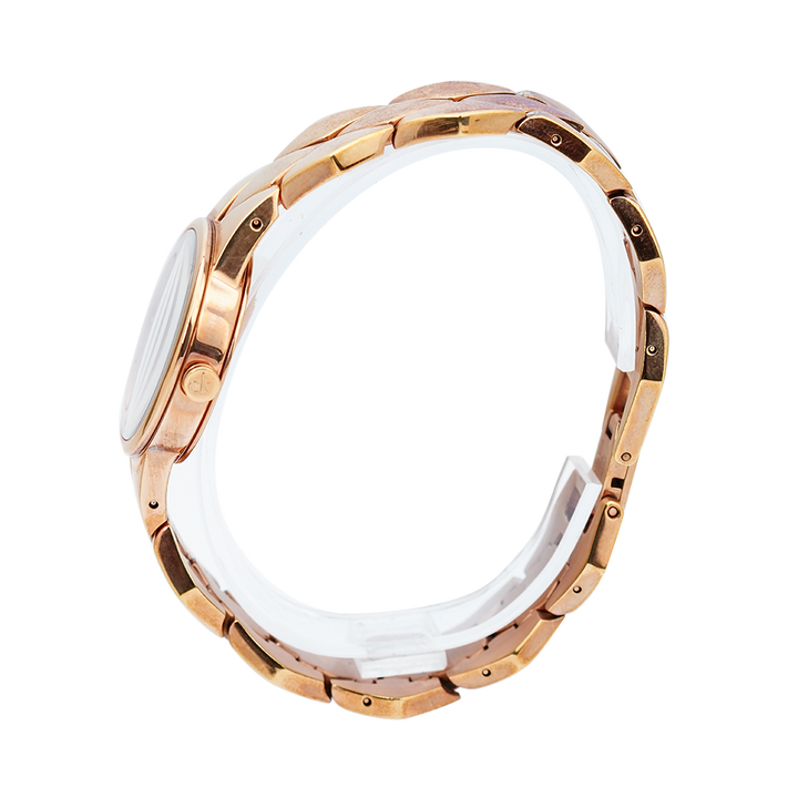 Jam Tangan Calvin Klein K6E23646 Women Silver Dial Rose Gold Stainless Steel Strap