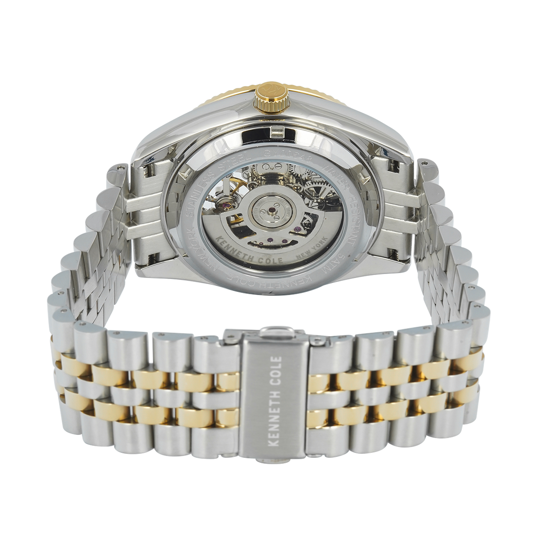 Jam Tangan Kenneth Cole Bryant Park KCWGY0064803 Men Automatic Green Dial Dual Tone Stainless Steel Strap