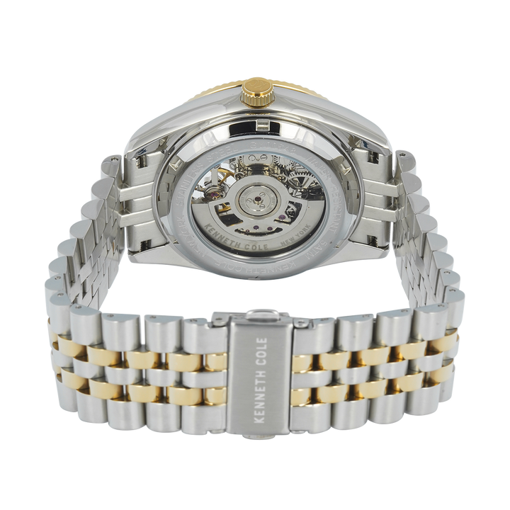 Jam Tangan Kenneth Cole Bryant Park KCWGY0064803 Men Automatic Green Dial Dual Tone Stainless Steel Strap