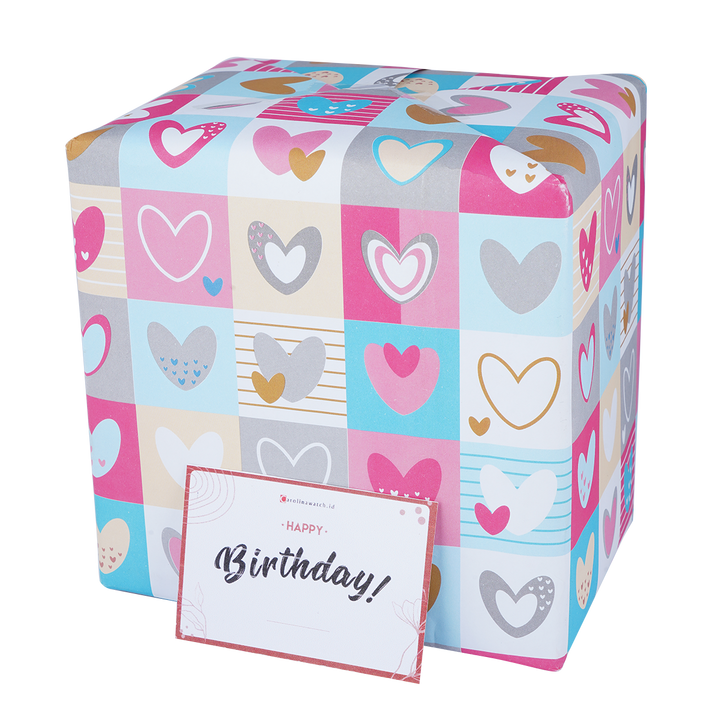 Kertas Kado Tambahan Jam Tangan + Free Kartu Ucapan Premium
