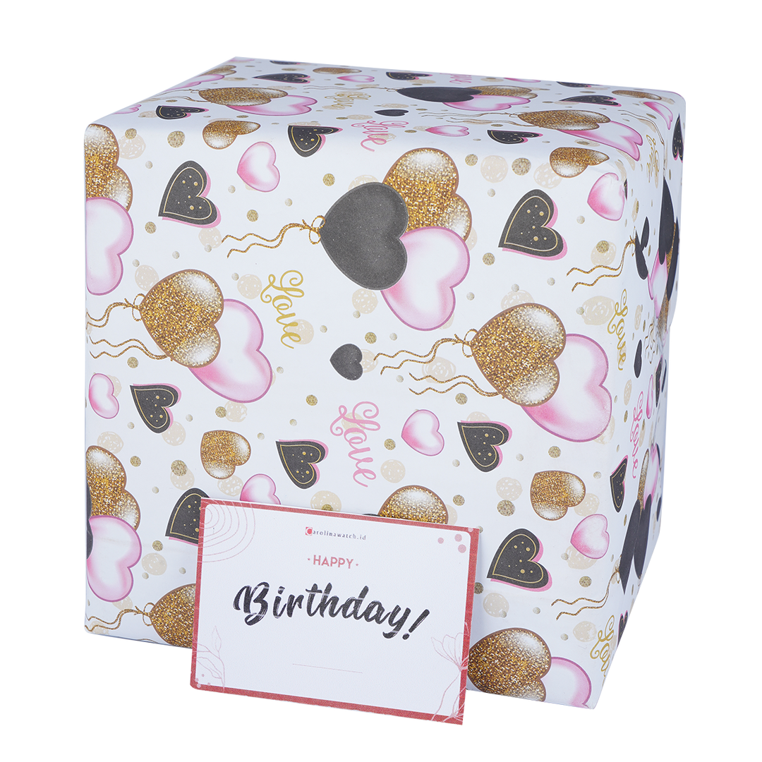 Kertas Kado Tambahan Jam Tangan + Free Kartu Ucapan Premium