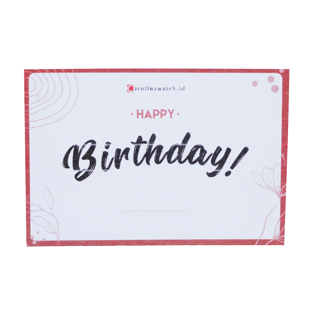 Kertas Kado Tambahan Jam Tangan + Free Kartu Ucapan Premium