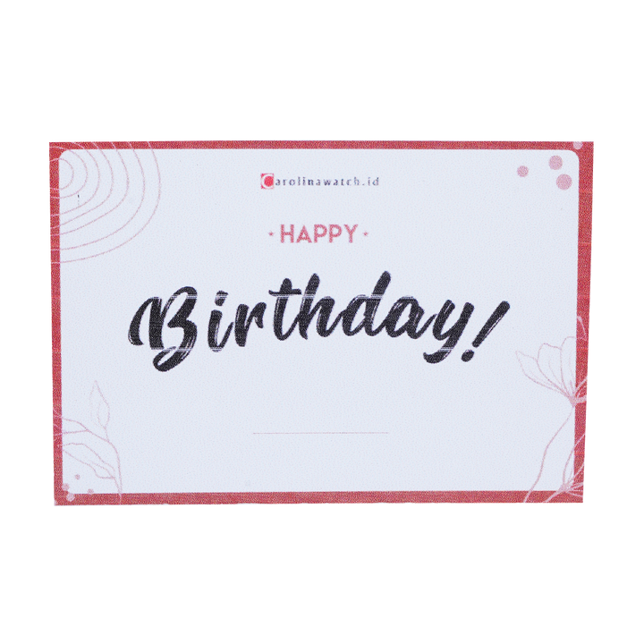 Kertas Kado Tambahan Jam Tangan + Free Kartu Ucapan Premium