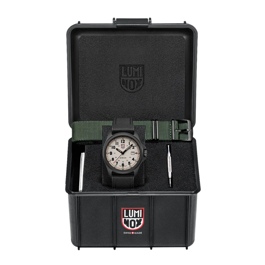 Jam Tangan LUMINOX Atacama Field L-1971.SET Men Analog Dial Black Rubber Strap