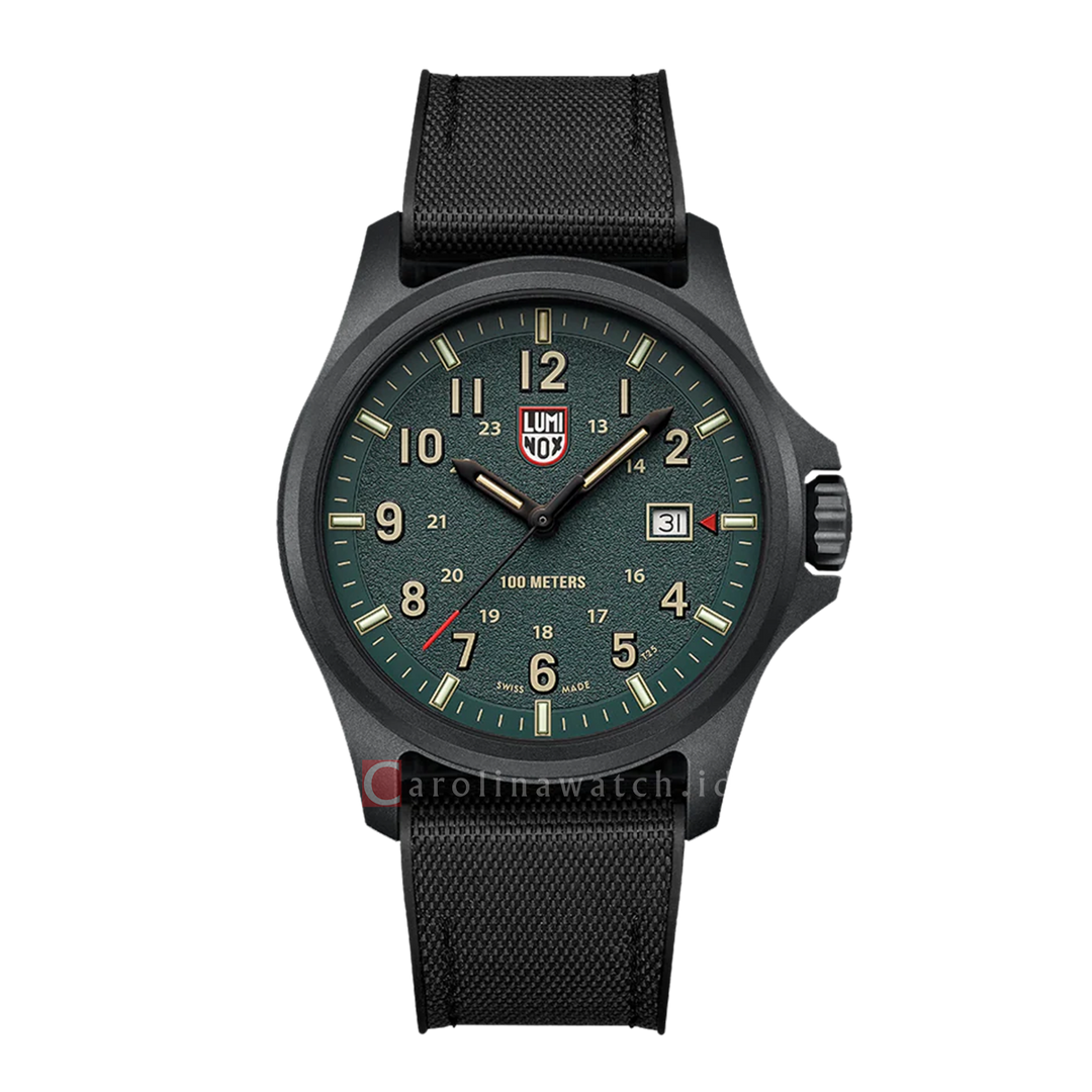 Jam Tangan LUMINOX L-1977 Atacama Field Men Green Dial Black Rubber Strap