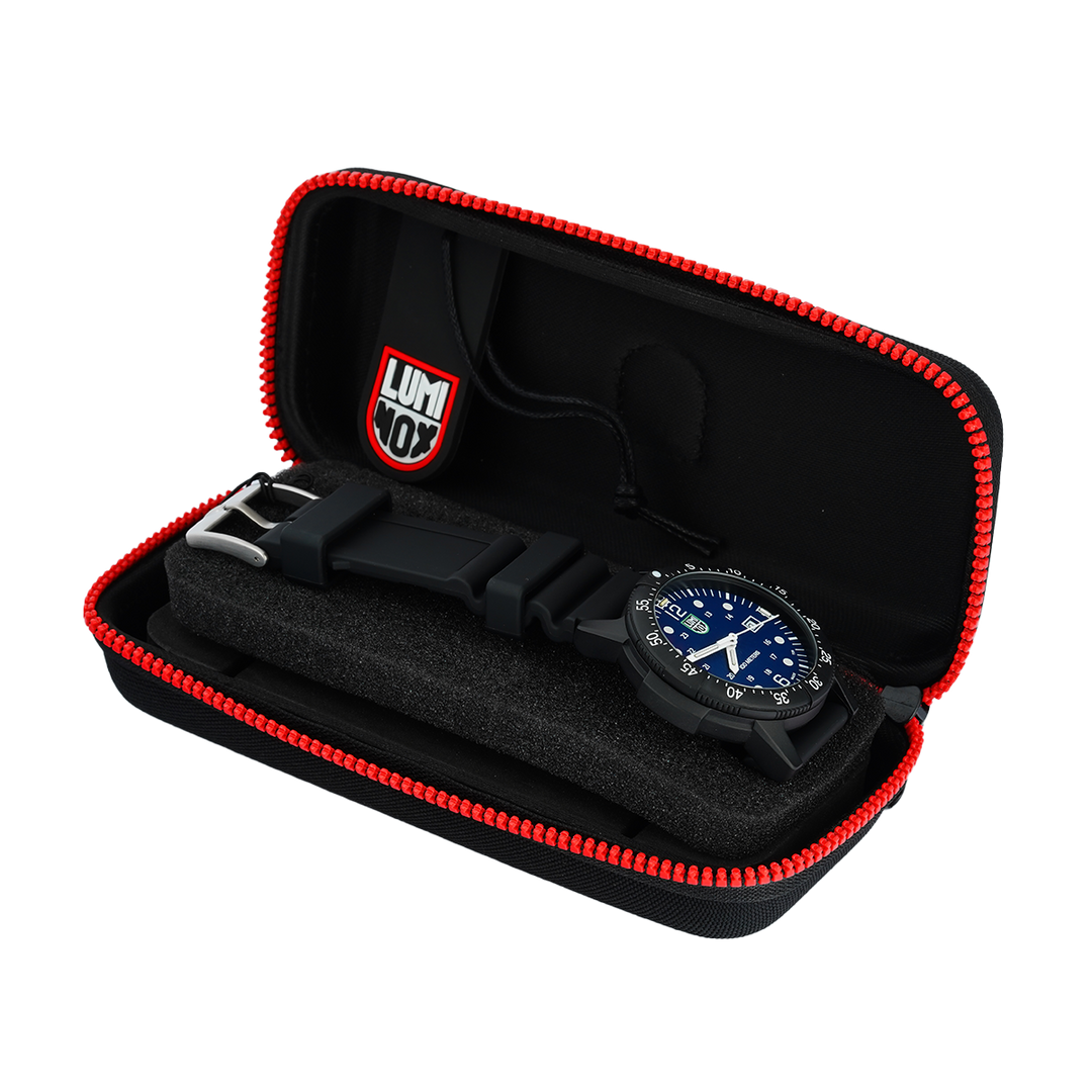 Jam Tangan LUMINOX Sea Bass Series L-2003 Men Black Dial Rubber Strap