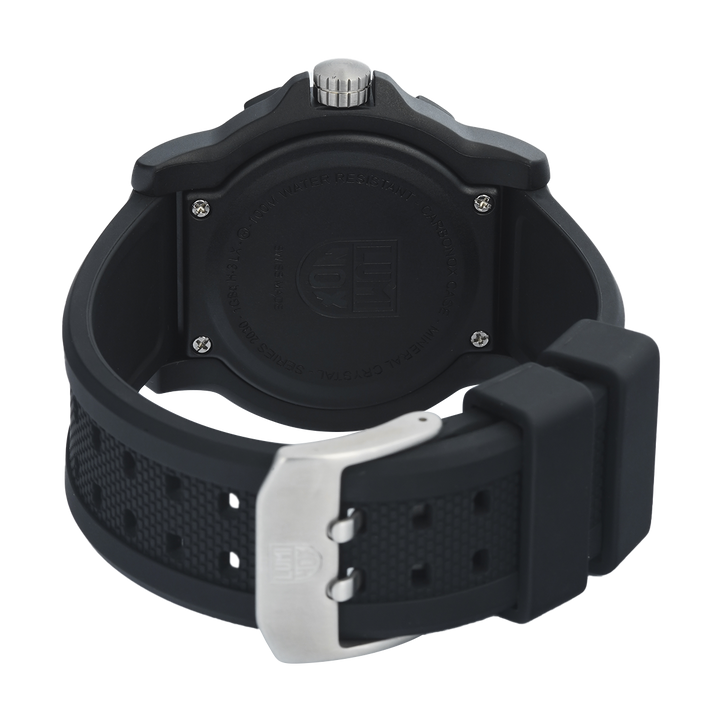 Jam Tangan LUMINOX Manta Ray CARBONOX™ L-2032 Men Black Dial Black Rubber Strap