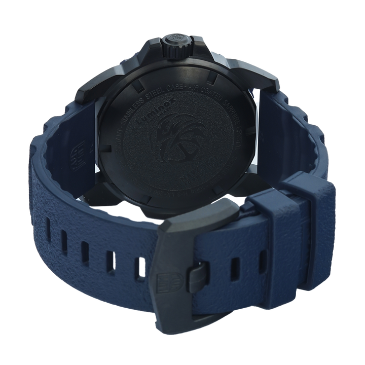 Jam Tangan LUMINOX Navy SEAL Foundation Back To The Blue L-3255.CB.NSF Men Black Dial Blue Navy Rubber Strap