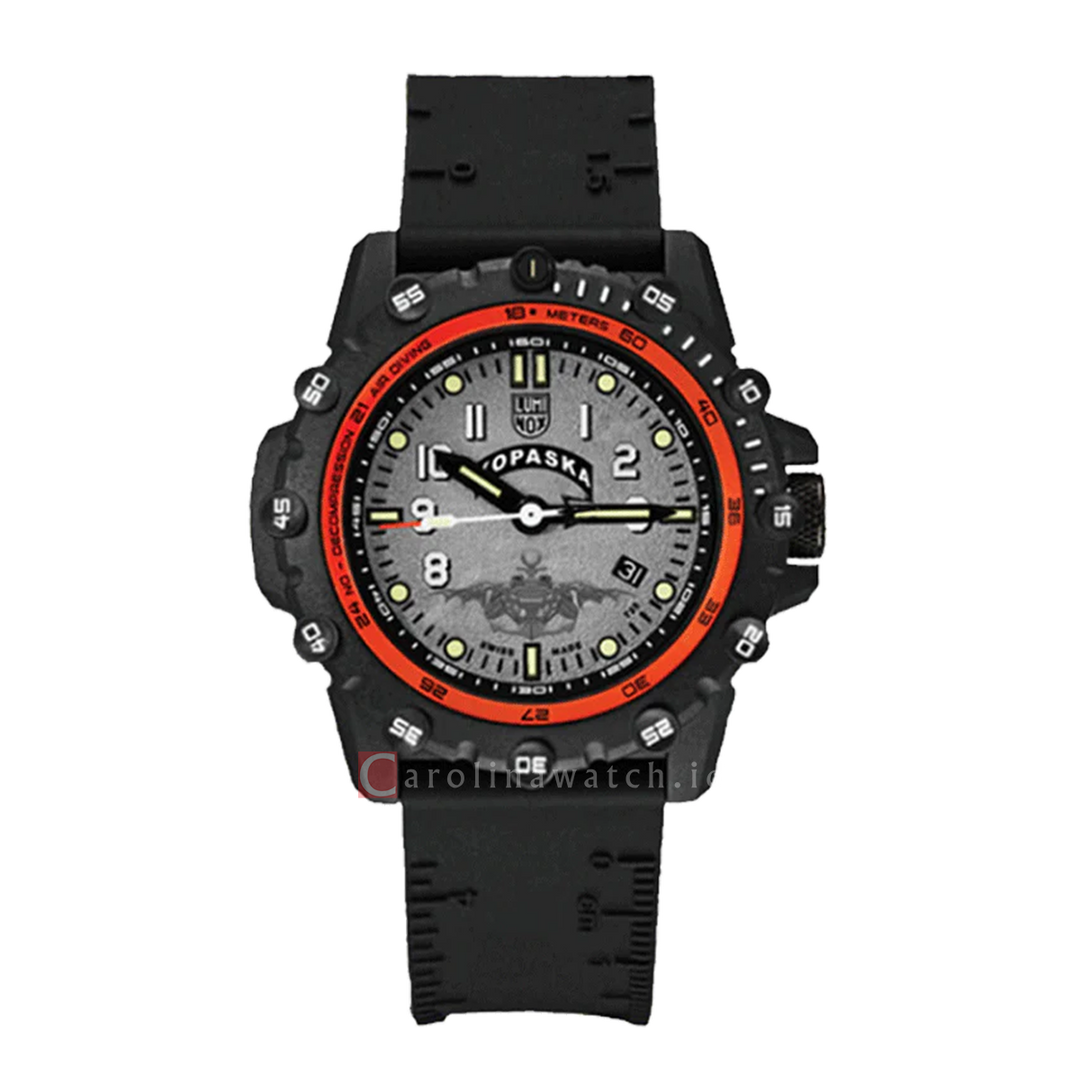 Jam Tangan LUMINOX KOPASKA L-3301.KOPASKA Men Grey Dial Black Rubber Strap Limited Edition