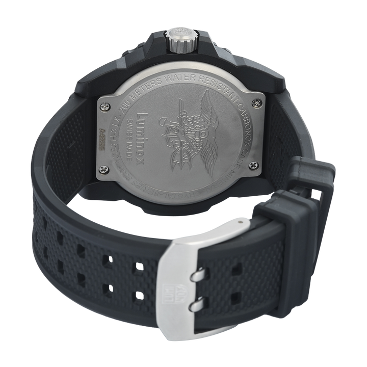 Jam Tangan LUMINOX Navy Seal L-3501.F Men Black Dial Black Rubber Strap