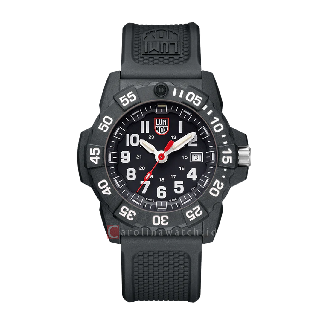 Jam Tangan LUMINOX Navy Seal L-3501.F Men Black Dial Black Rubber Strap