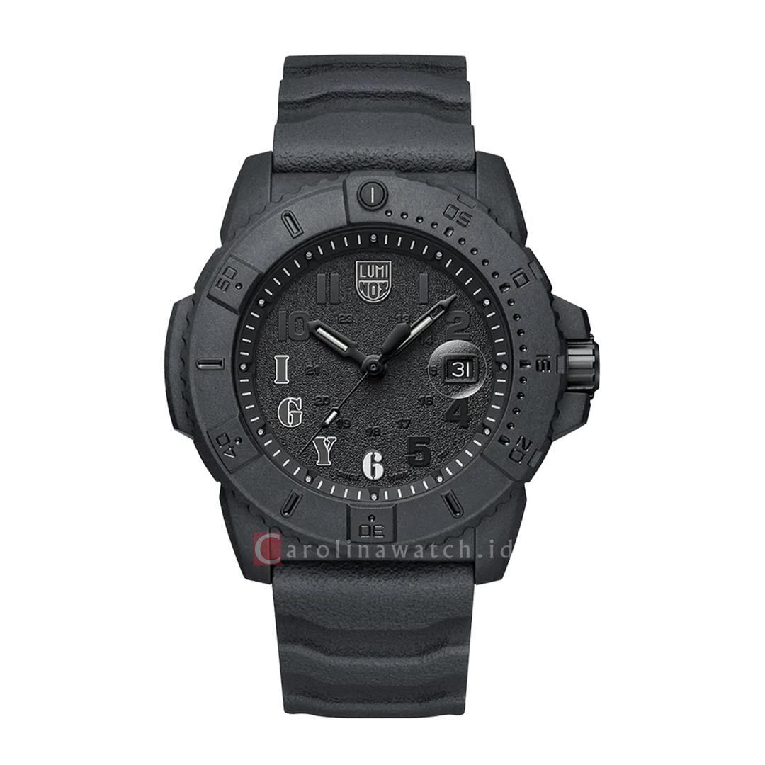 Jam Tangan LUMINOX Navy Seal Foundation L-3611.IGY6.NSF Men Black Dial Black Rubber Strap Limited Edition