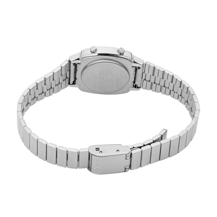Jam Tangan Casio Vintage LA670WA-7D Women Digital Dial Stainless Steel Band