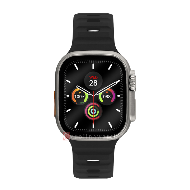 Jam Tangan LEE COOPER Smartwatch LC.SM.3.01 Unisex Digital Dial Black Rubber Strap