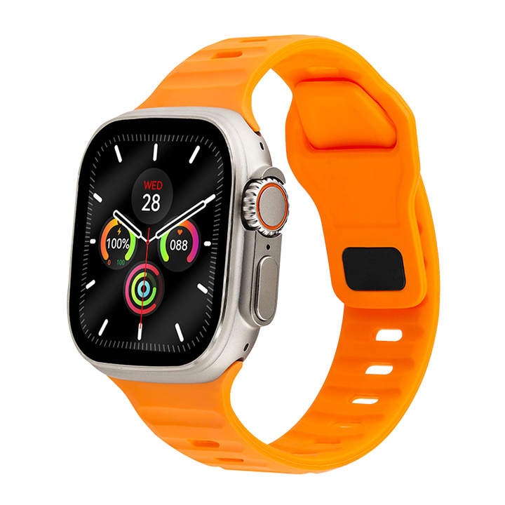 Jam Tangan LEE COOPER Smartwatch LC.SM.3.02 Unisex Digital Dial Orange Rubber Strap