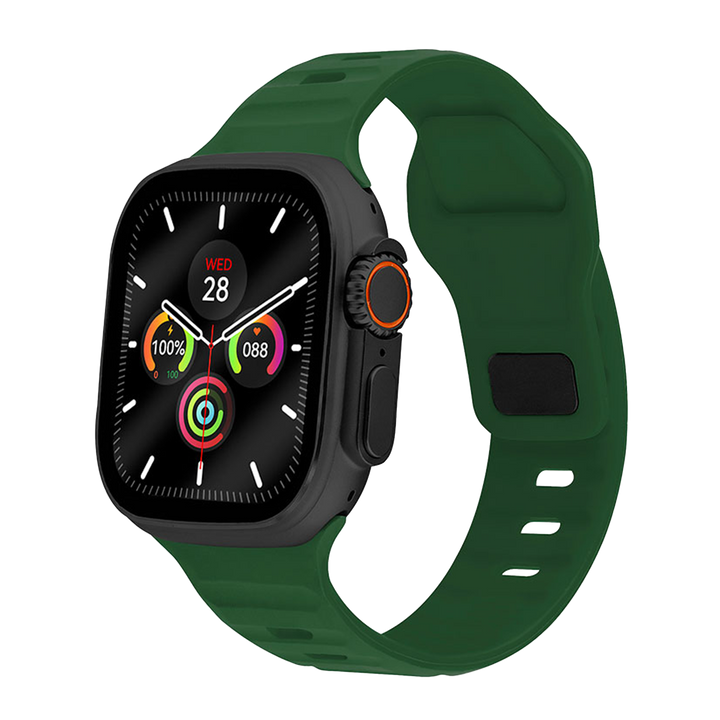 Jam Tangan LEE COOPER Smartwatch LC.SM.3.04 Unisex Digital Dial Green Rubber Strap