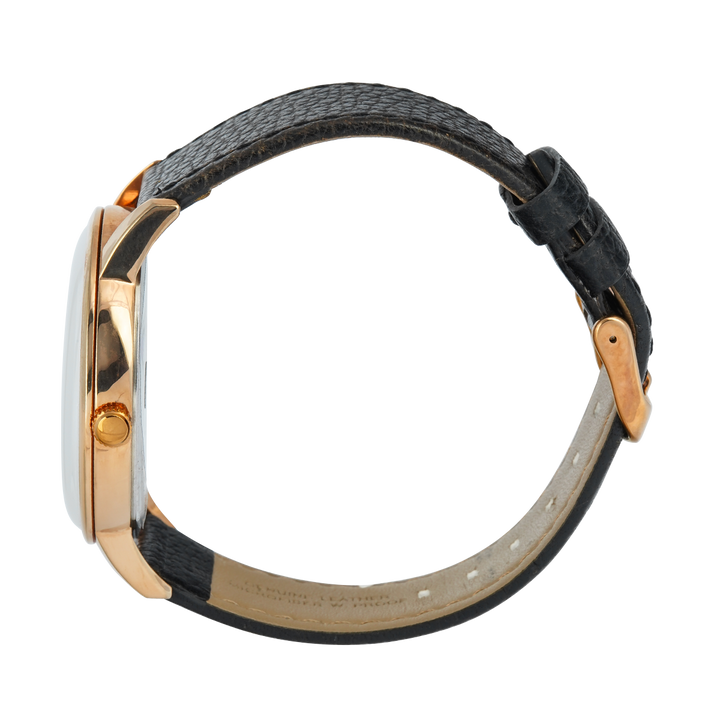 Jam Tangan LEE COOPER LC06673.431 Men White Dial Black Leather Strap