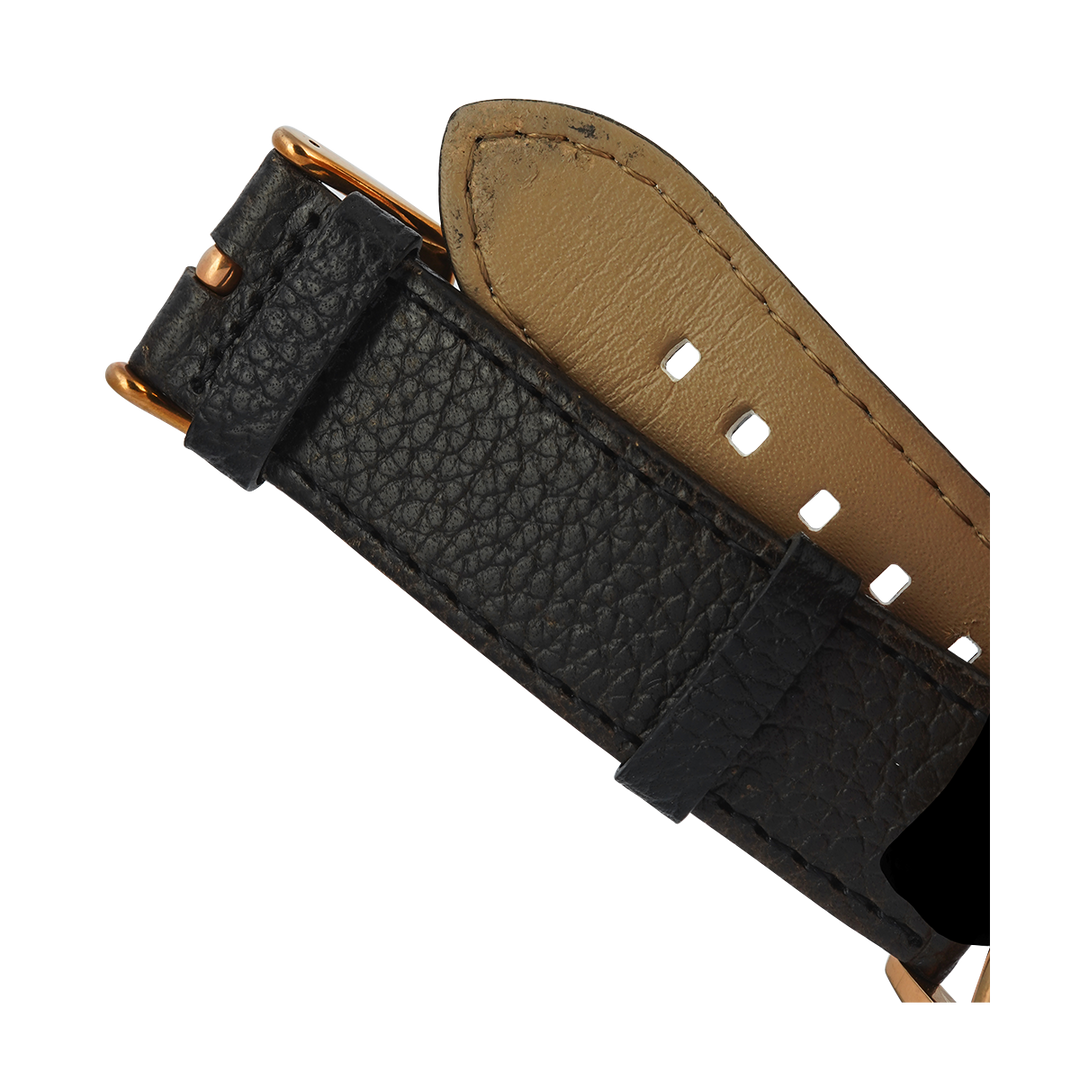 Jam Tangan LEE COOPER LC06673.431 Men White Dial Black Leather Strap