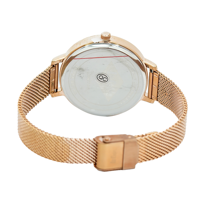 Jam Tangan LEE COOPER LC06877.410 Women Gold Dial Stainless Steel Strap