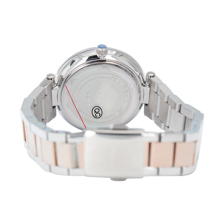 Jam Tangan LEE COOPER LC07025.530 Women White Dial Dual Tone Stainless Steel Strap