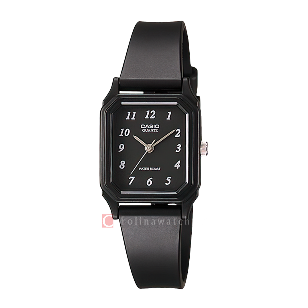 Jam Tangan Casio General LQ-142-1B Unisex Black Dial Black Resin Band