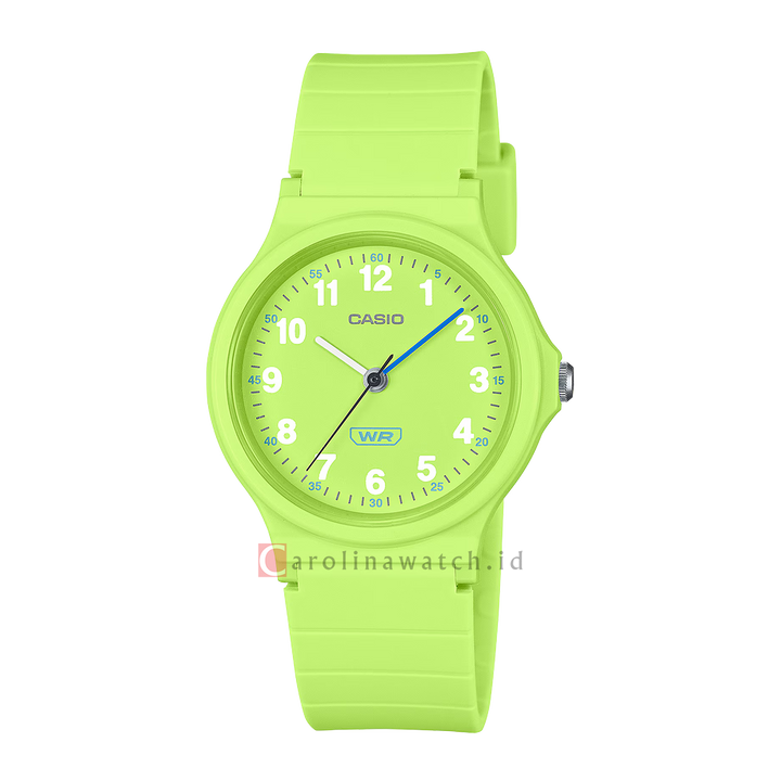 Jam Tangan Casio POP LQ-24B-3B Women Green Dial Green Resin Band