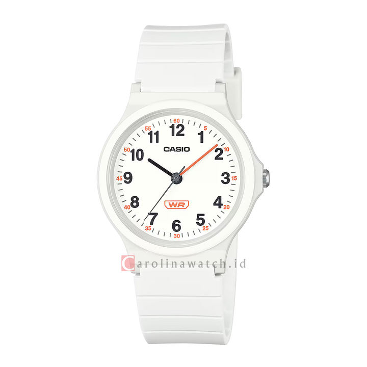 Jam Tangan Casio POP LQ-24B-7B Women White Dial White Resin Band