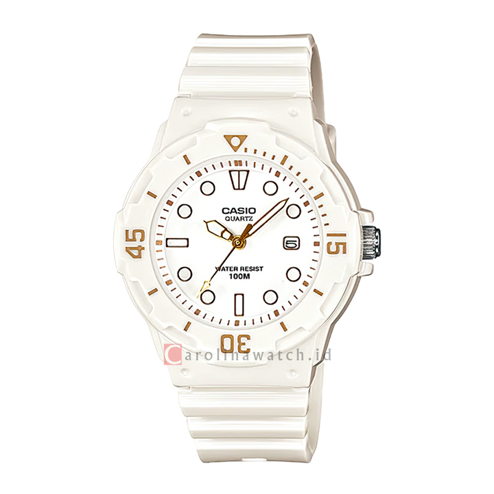 Jam Tangan Casio POP LRW-200H-7E2 Women White Dial White Resin Band