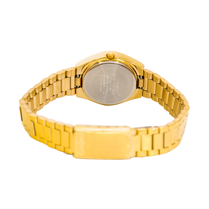 Jam Tangan Casio General LTP-1170N-7A Women White Dial Gold Stainless Steel Band