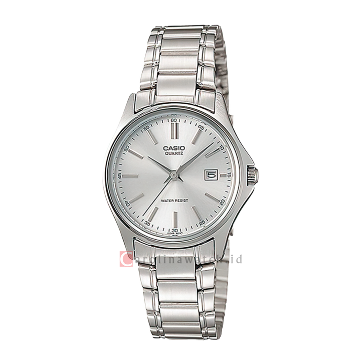 Jam Tangan Casio General LTP-1183A-7A Women Silver Dial Stainless Steel Band