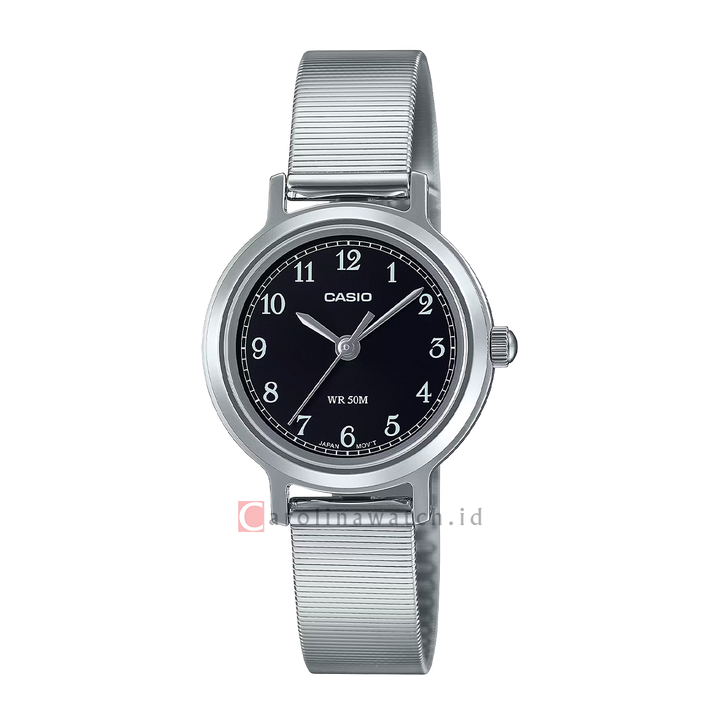 Jam Tangan Casio Standard LTP-B170D-1B Women Black Dial Stainless Steel Band