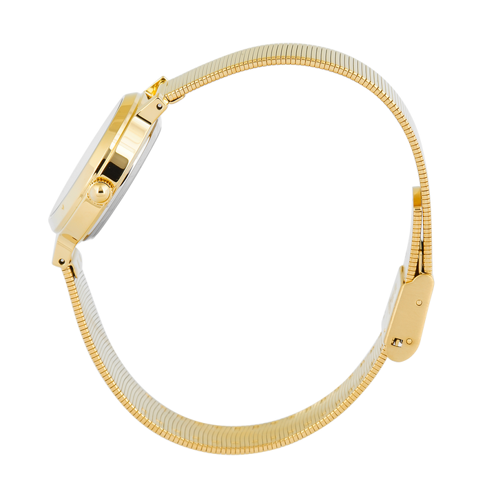 Jam Tangan Casio Standard LTP-B170G-9B Women Analog Dial Gold Stainless Steel Band