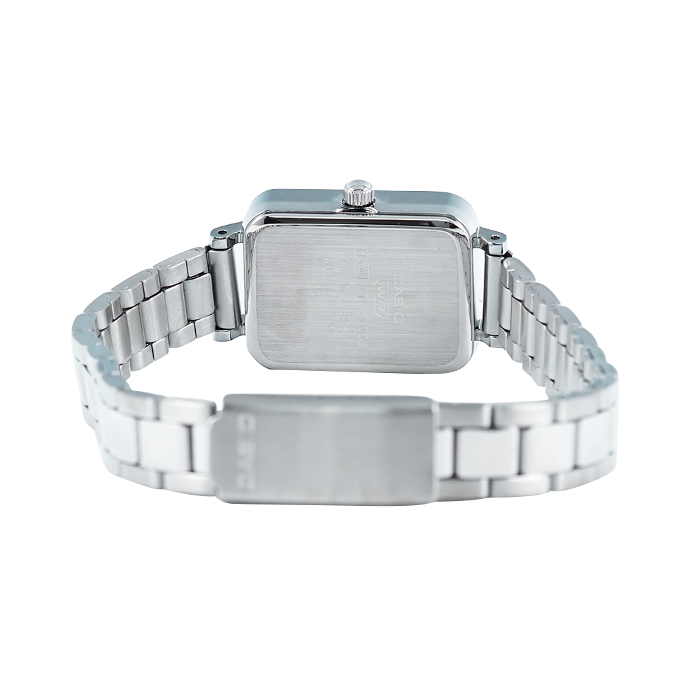 Jam Tangan Casio Standard LTP-V009D-7E Women Silver Dial Stainless Steel Band