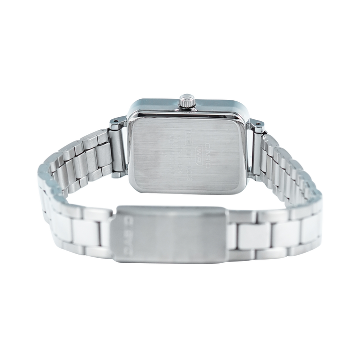 Jam Tangan Casio Standard LTP-V009D-7E Women Silver Dial Stainless Steel Band