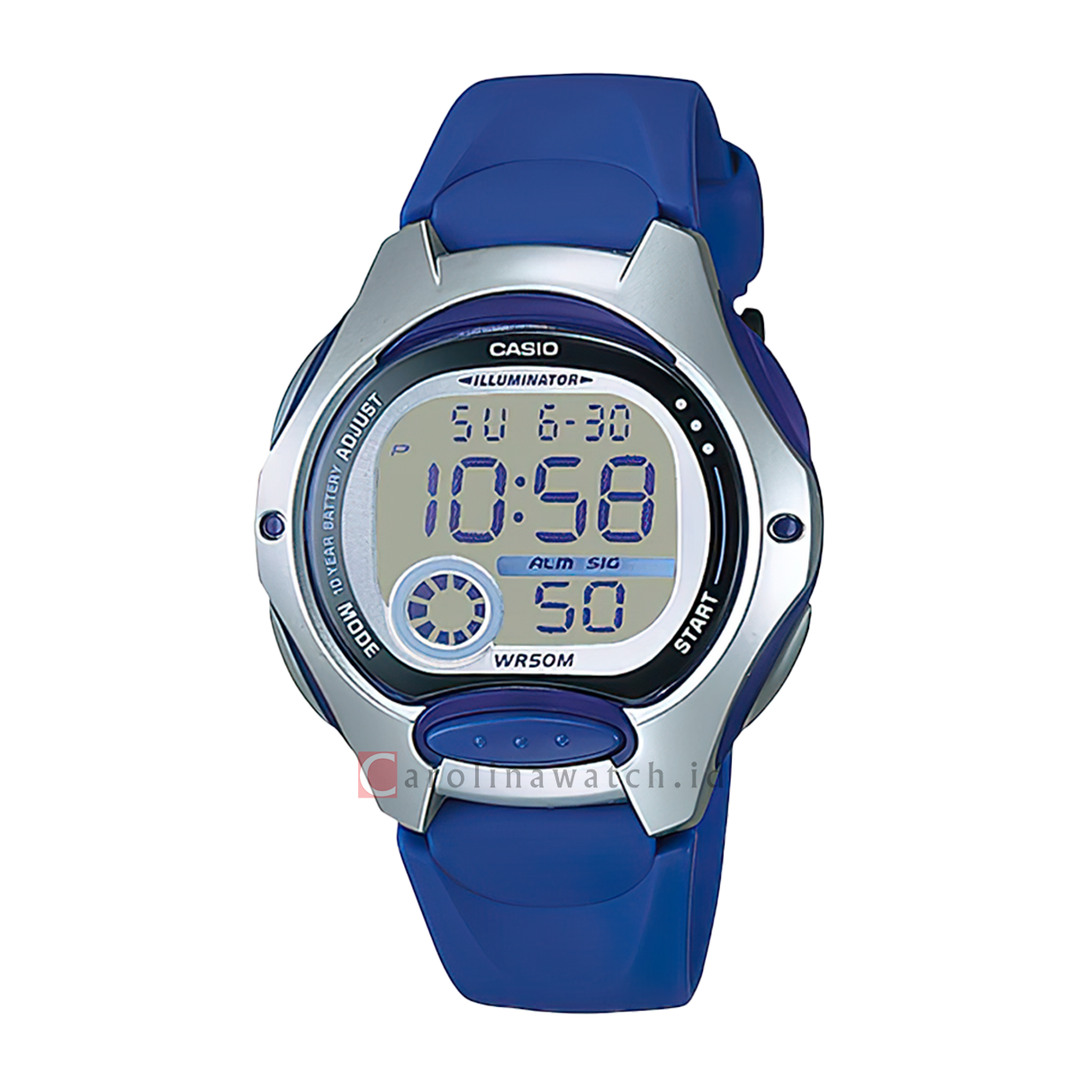 Jam Tangan Casio LW-200-2A Unisex Digital Dial Blue Resin Band