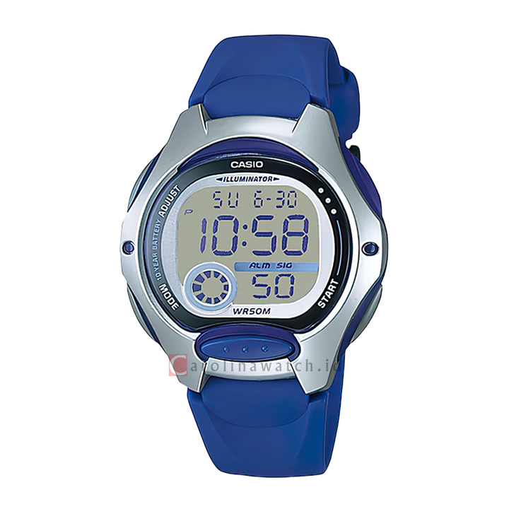 Jam Tangan Casio LW-200-2A Unisex Digital Dial Blue Resin Band