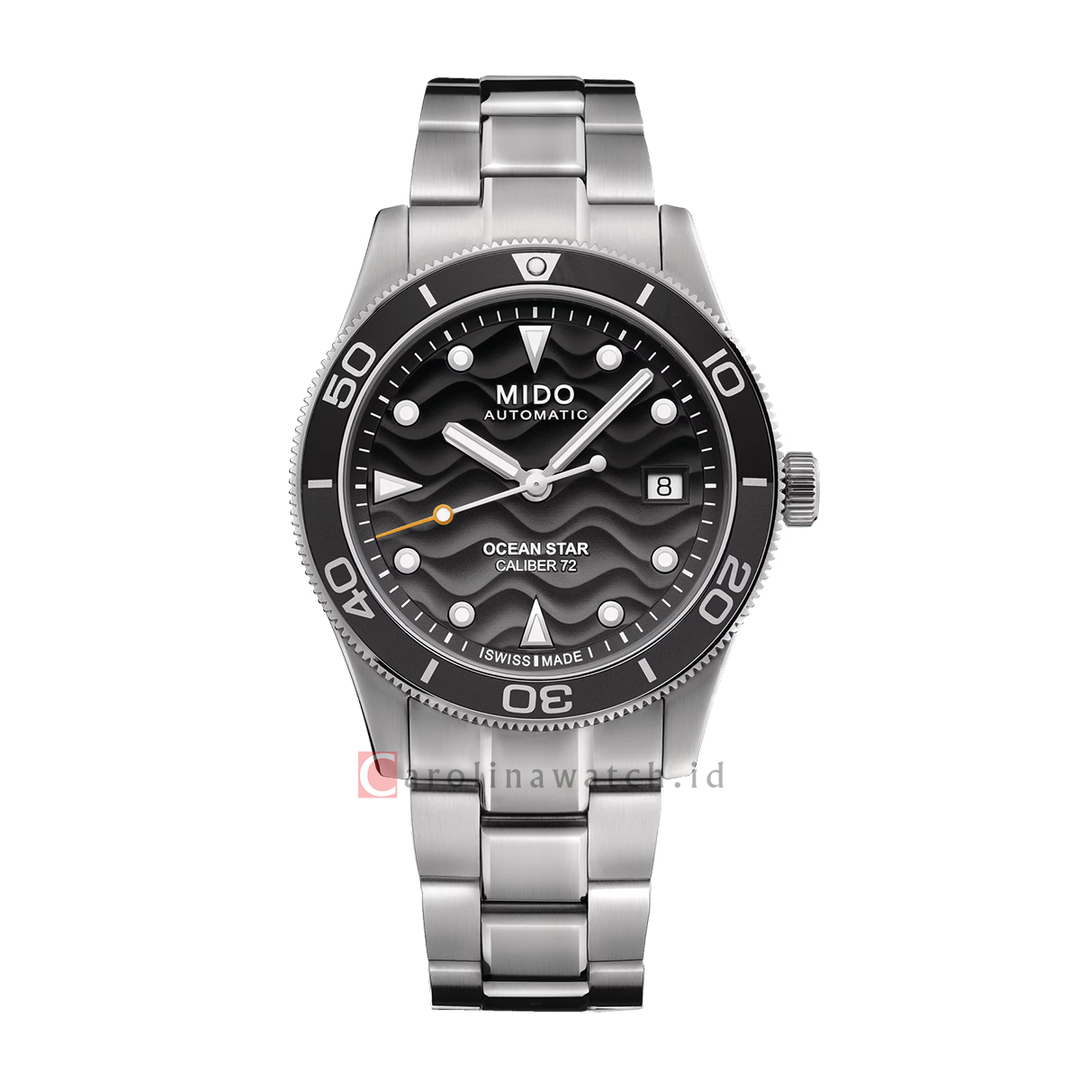 Jam Tangan MIDO Ocean Star 39 M0269071106100 Men Grey Gradient Dial Stainless Steel Strap