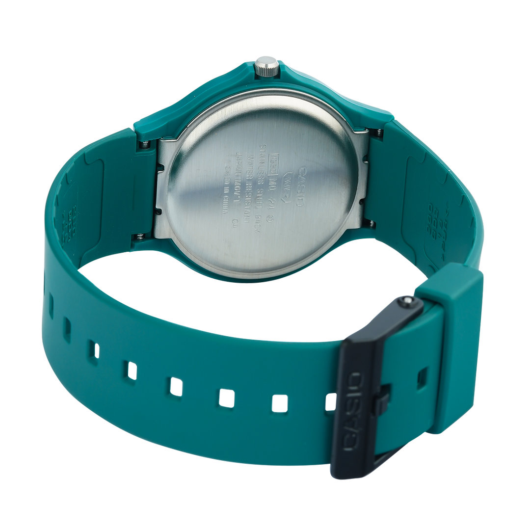 Jam Tangan Casio MQ-24B-3B Women Green Dial Green Resin Band