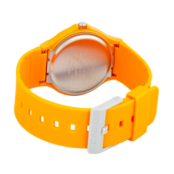 Jam Tangan Casio MQ-24B-9B Women Orange Dial Orange Resin Band